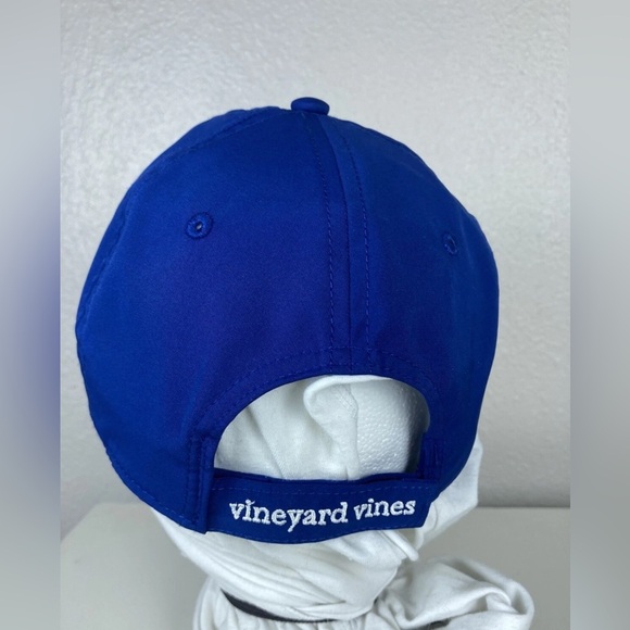 Vineyard Vines Adult Cap Blue Hat Whale Logo Adjustable Strapback - Picture 5 of 5